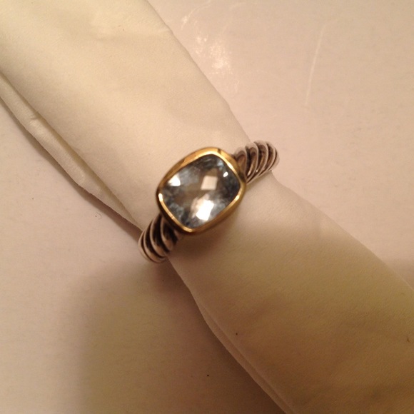 David Yurman Blue Topaz Ring - Picture 2 of 7